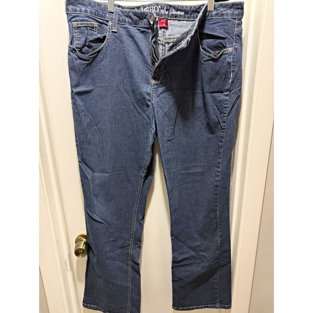 Merona Women's Bootcut Blue Denim Jeans Plus Size 18 Stretch 5-Pocket
